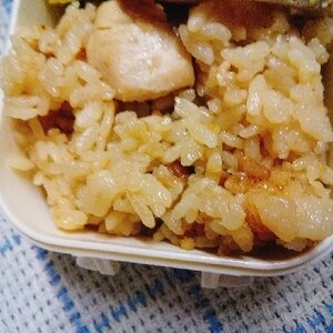 簡単‼炊飯器に入れて炊くだけかしわご飯♪